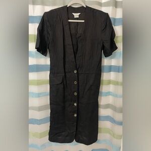 MaxMara Charcoal Short Sleeve Dress